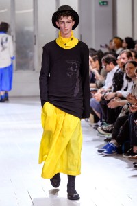 Model on the catwalk