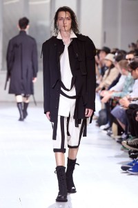 Model on the catwalk