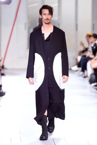 Model on the catwalk