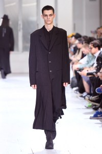Model on the catwalk