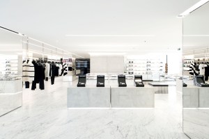 The entrance of the Saint Laurent Rive Droite store.