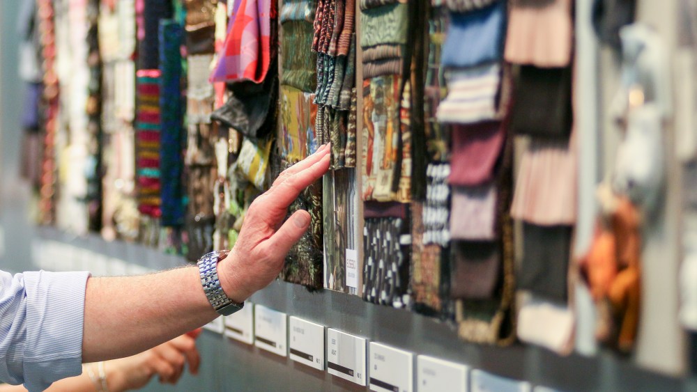 The scene at the 29th edition of textile trade show Milano Unica.