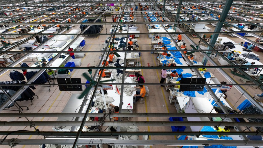 A clothing factory in Bac Ninh province, Vietnam.