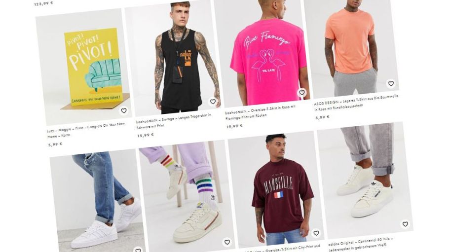 Screenshot from asos.com