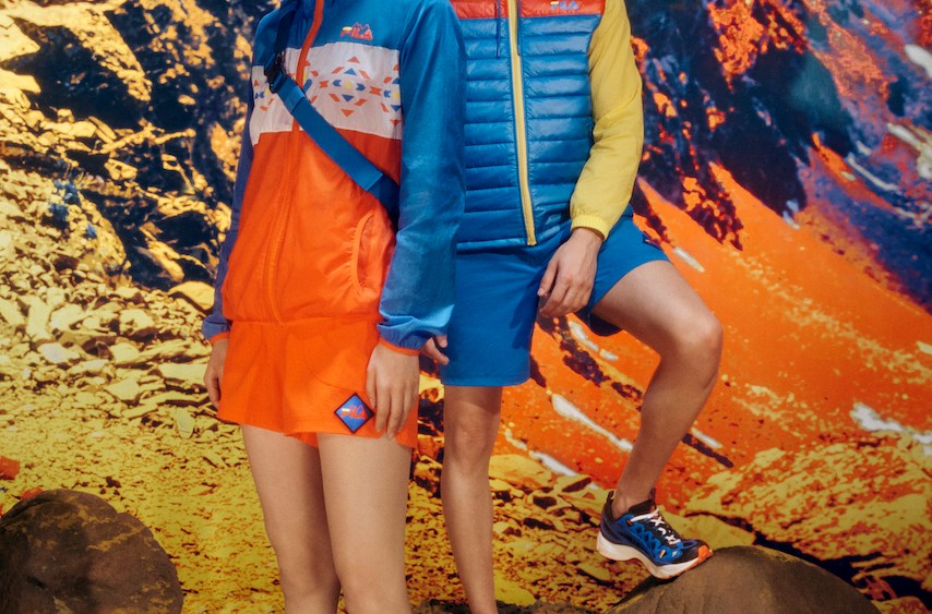Fila's Expore collection debuted last week in Soho at an experiential pop-up.