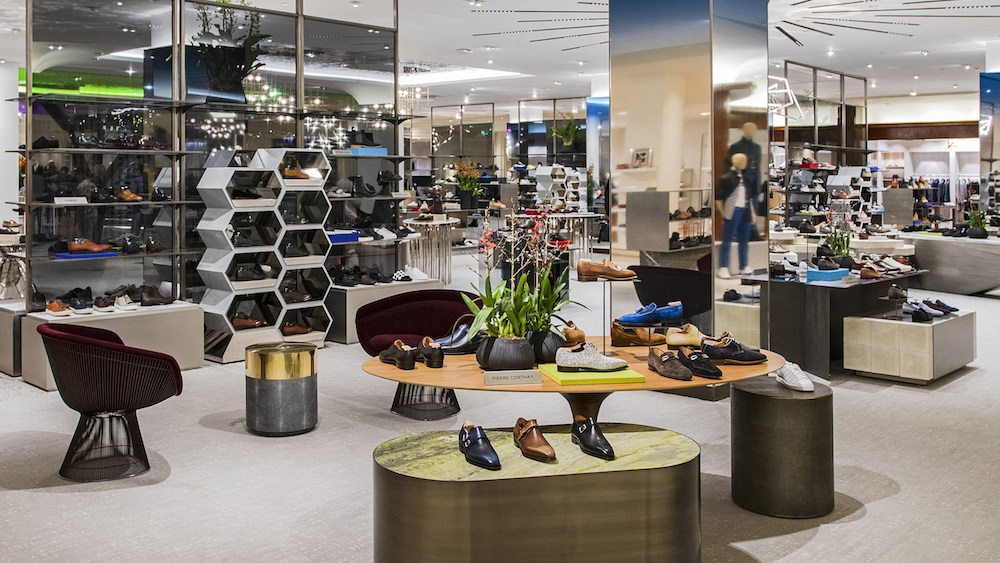 the grand renovation at Saks Fifth Avenue continues with its men's footwear department