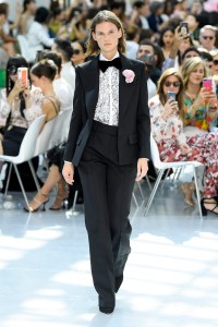 Model on the catwalk