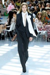 Model on the catwalk