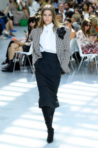Model on the catwalk