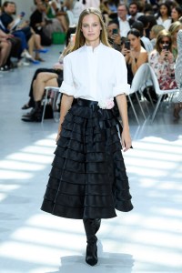 Model on the catwalk