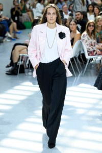 Model on the catwalk