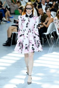 Model on the catwalk