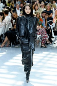 Model on the catwalk