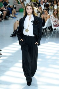 Model on the catwalk