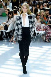 Model on the catwalk