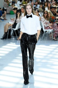 Model on the catwalk
