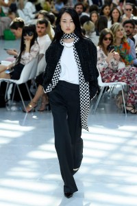 Model on the catwalk