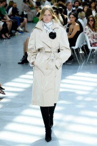 Model on the catwalk