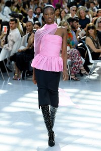 Model on the catwalk
