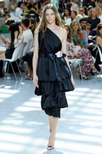 Model on the catwalk