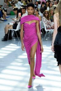 Model on the catwalk
