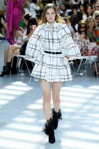 Model on the catwalk