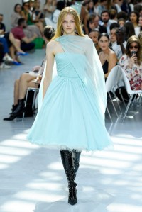 Model on the catwalk