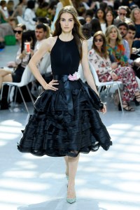 Model on the catwalk