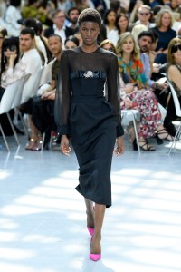 Model on the catwalk