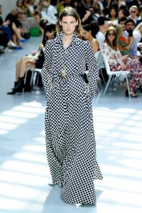 Model on the catwalk