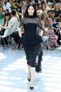 Model on the catwalk