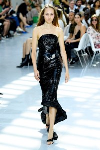 Model on the catwalk