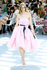 Model on the catwalk