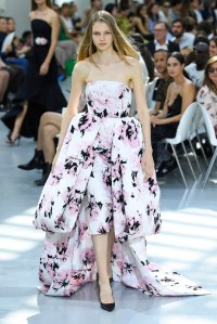 Model on the catwalk