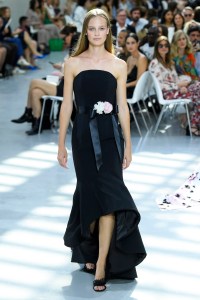 Model on the catwalk
