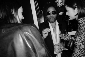 Anna Kuprienko, Lenny Kravitz and Sofia Kuprienko.