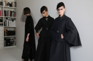 Backstage at Christian Dior Couture Fall 2019