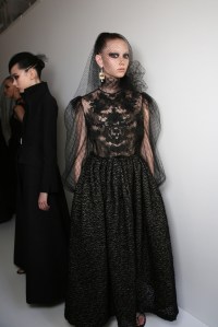 Backstage at Christian Dior Couture Fall 2019
