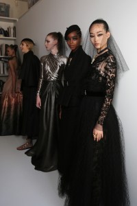Backstage at Christian Dior Couture Fall 2019