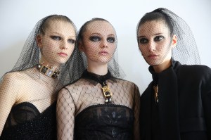 Backstage at Christian Dior Couture Fall 2019