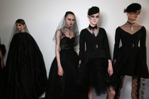 Backstage at Christian Dior Couture Fall 2019