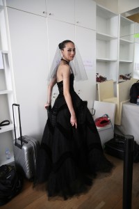 Backstage at Christian Dior Couture Fall 2019