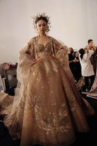 Backstage at Elie Saab Haute Couture Fall 2019, photographed in Paris on July 3rd, 2019.