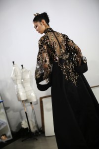 Backstage at Elie Saab Haute Couture Fall 2019, photographed in Paris on July 3rd, 2019.