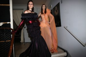 Backstage at Jean Paul Gaultier Couture Fall 2019