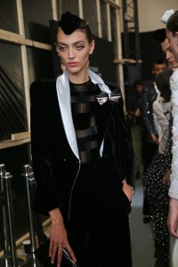Backstage at Giorgio Armani Privé Couture Fall 2019