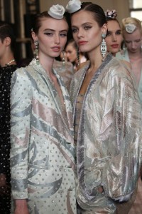 Backstage at Giorgio Armani Privé Couture Fall 2019