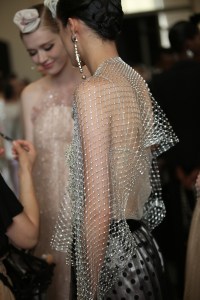 Backstage at Giorgio Armani Privé Couture Fall 2019