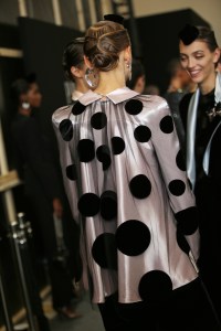 Backstage at Giorgio Armani Privé Couture Fall 2019