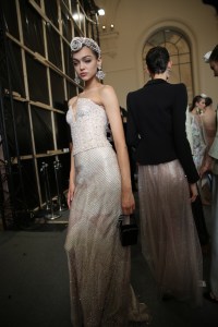 Backstage at Giorgio Armani Privé Couture Fall 2019